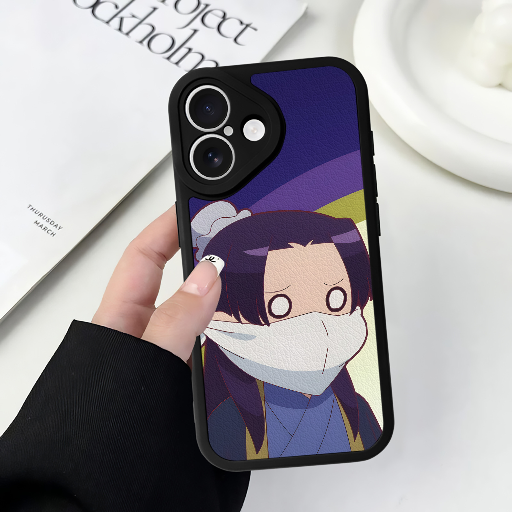 （画像用） 薬屋のひとりごと The Apothecary Diaries 【iPhone 16シリーズ対応】シリコンスマホケース（レザー調） 材質：シリコン